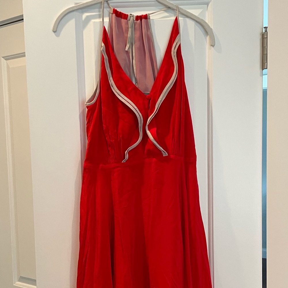 Red Flowy Dress, Size 6